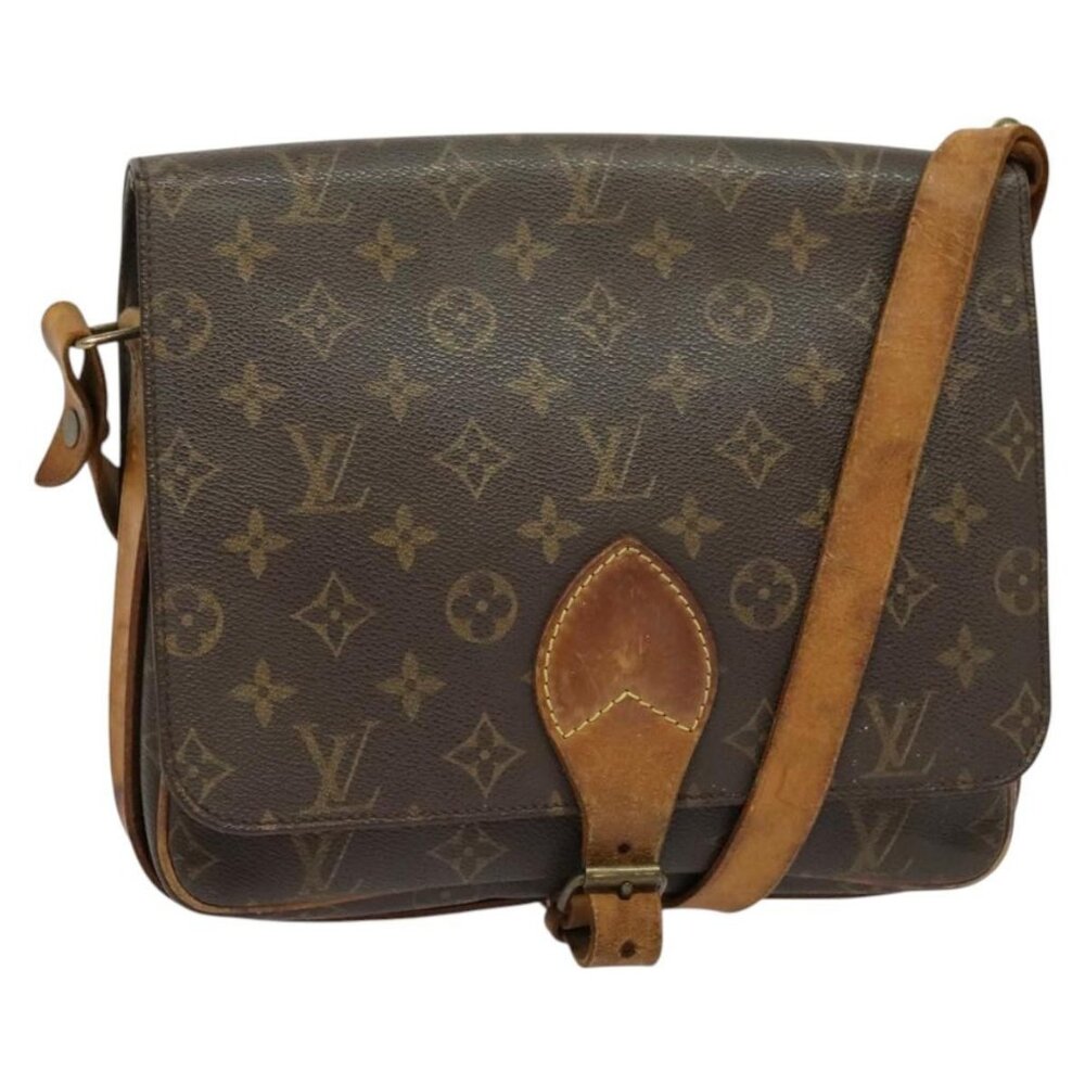 LOUIS VUITTON Monogram Cartouchiere GM Shoulder Bag LV Auth
